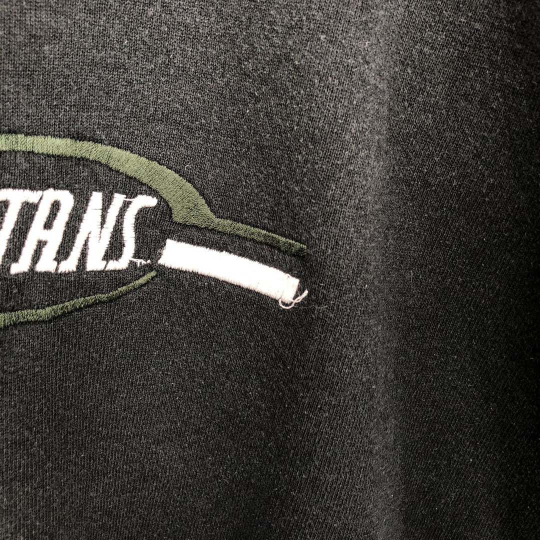 90'S Russell sweatshirt, made in USA, men's size L, vintage cotton dark green Vintage Second Hand
