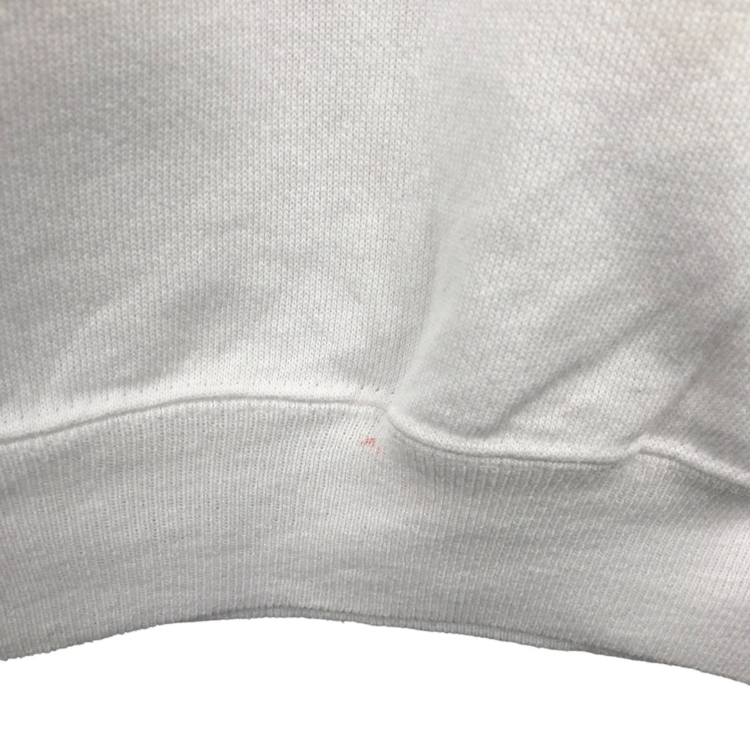 Vintage 1980'S Hanes Poly-Cottton Blue Tag Printed Sweatshirt, Made in USA, Men's Size L cotton white type Vintage Second Hand