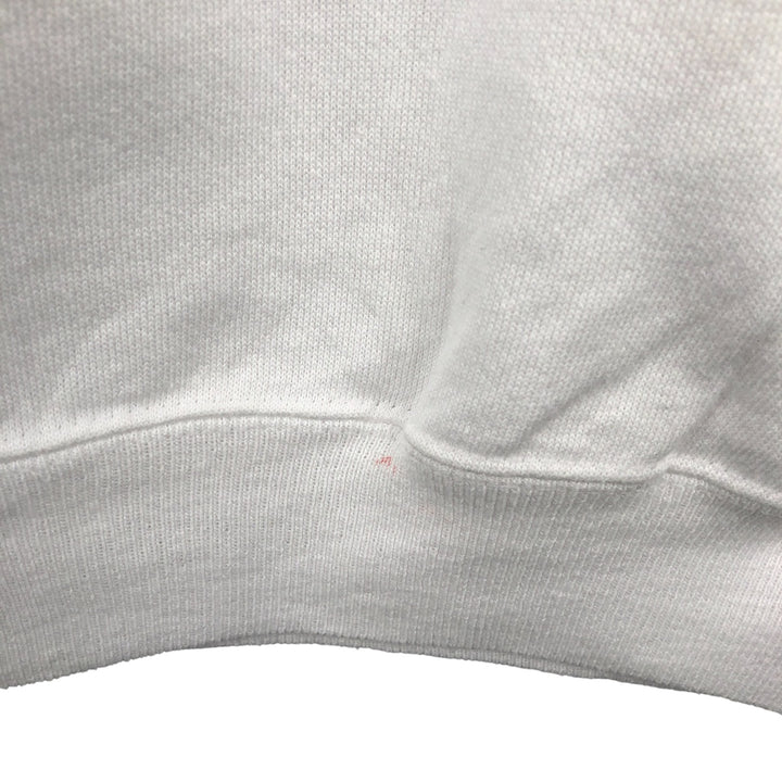Vintage 1980'S Hanes Poly-Cottton Blue Tag Printed Sweatshirt, Made in USA, Men's Size L cotton white type Vintage Second Hand