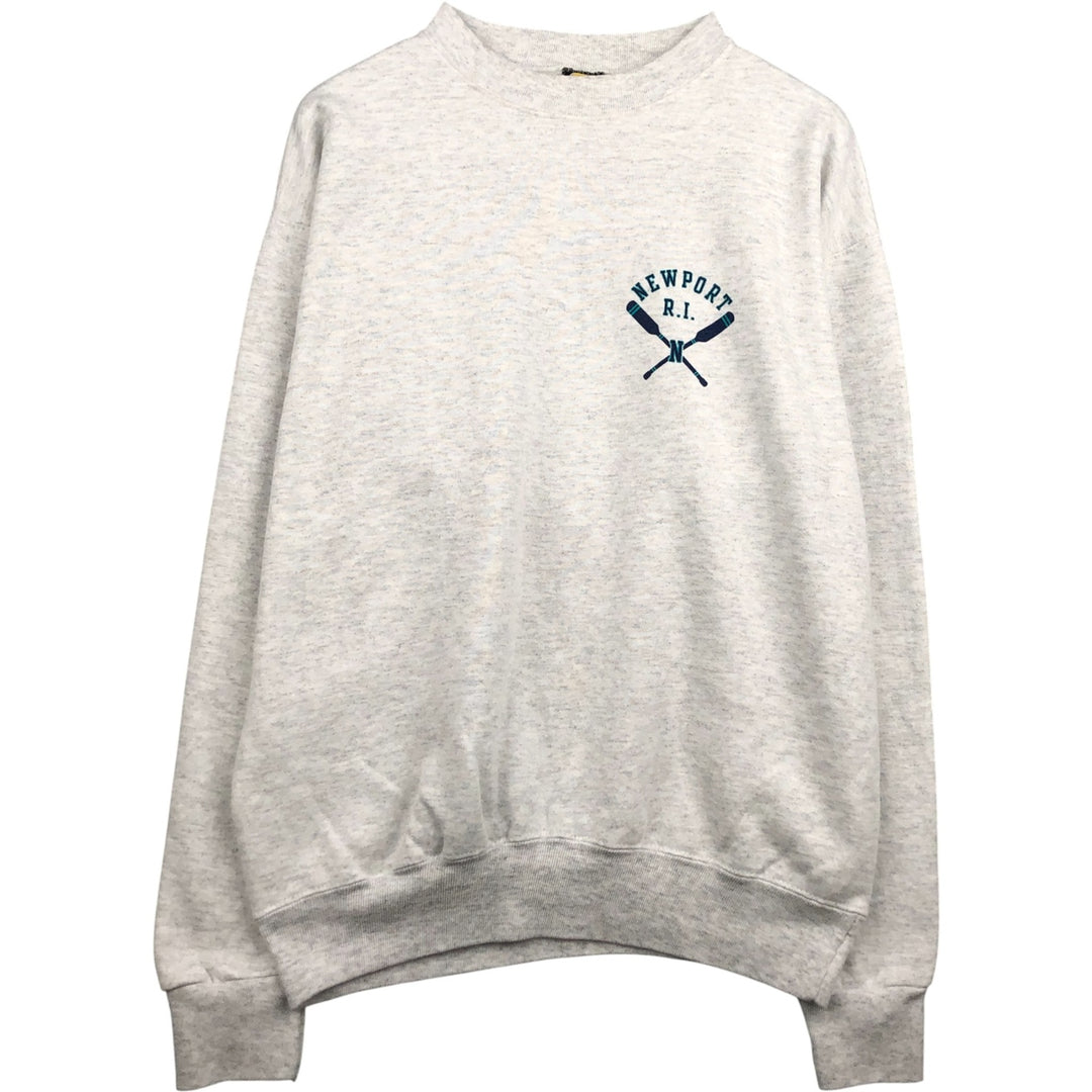 Vintage 90'S HLMILLER GOLD printed sweatshirt, made in the USA, size L, men's cotton gray type Vintage Second Hand