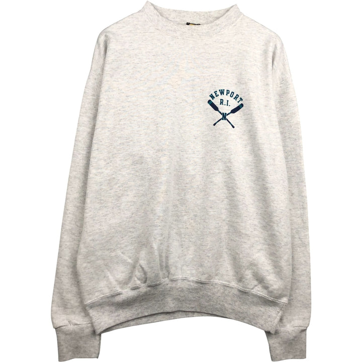 Vintage 90'S HLMILLER GOLD printed sweatshirt, made in the USA, size L, men's cotton gray type Vintage Second Hand