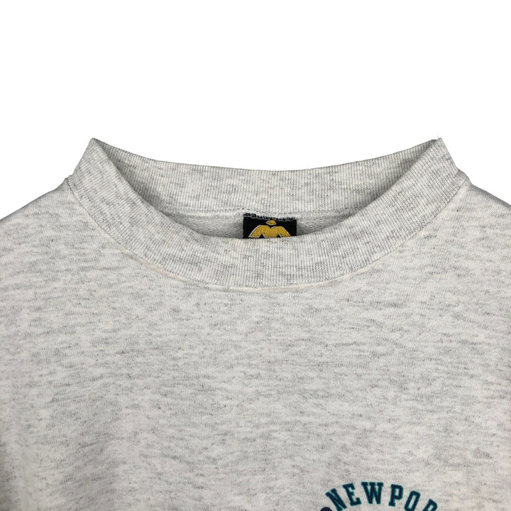 Vintage 90'S HLMILLER GOLD printed sweatshirt, made in the USA, size L, men's cotton gray type Vintage Second Hand