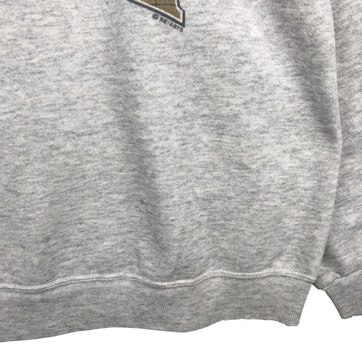 Vintage 90s-00'S Hanes printed sweatshirt, made in the USA, size L, men's cotton gray type Vintage Second Hand