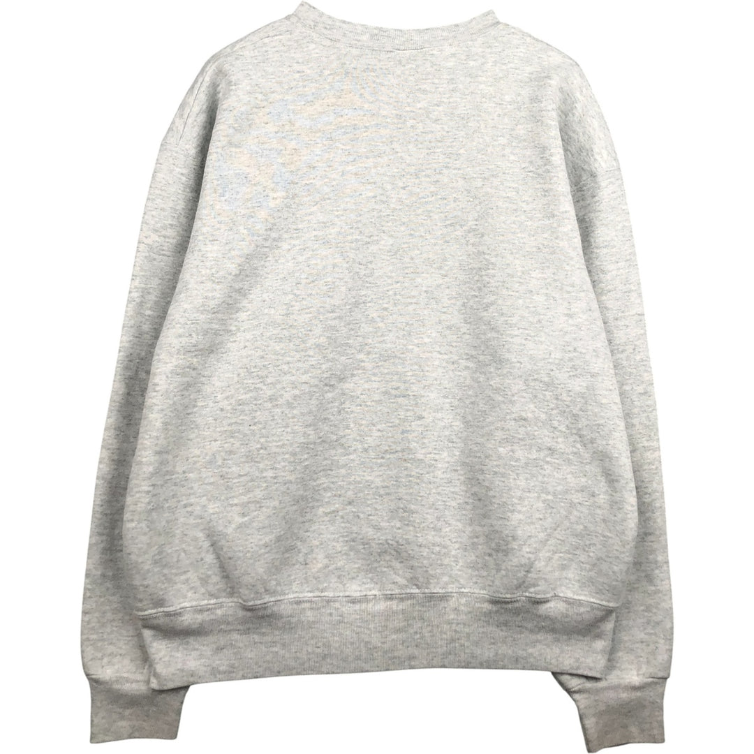 90'S Fruit of the Loom printed sweatshirt, made in the USA, men's size L, vintage cotton gray type Vintage Second Hand