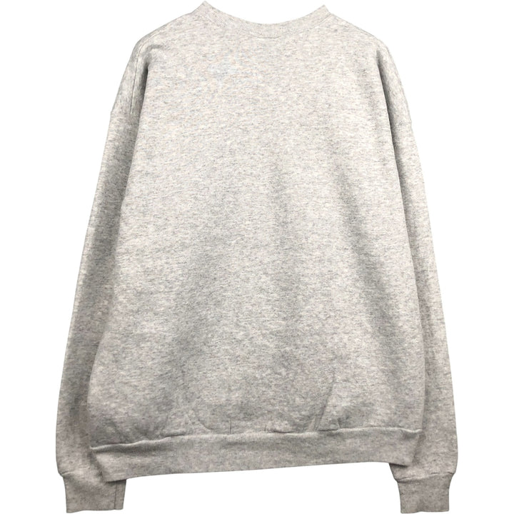 Vintage 90s-00'S Hanes printed sweatshirt, men's size XL cotton gray type Vintage Second Hand