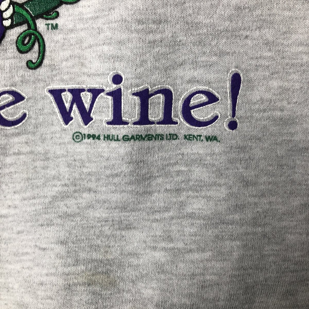 00'S Jerzees printed sweatshirt, men's size XL unclear gray type Vintage Second Hand