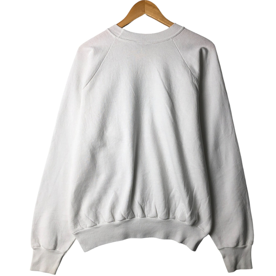90'S ONEITA Vintage Printed Sweatshirt, Made in USA, Men's Size XL cotton white type Vintage Second Hand