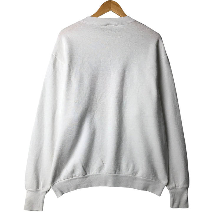 Vintage 90'S Delta DELTA message print sweatshirt, made in the USA, size L, men's cotton white type Vintage Second Hand