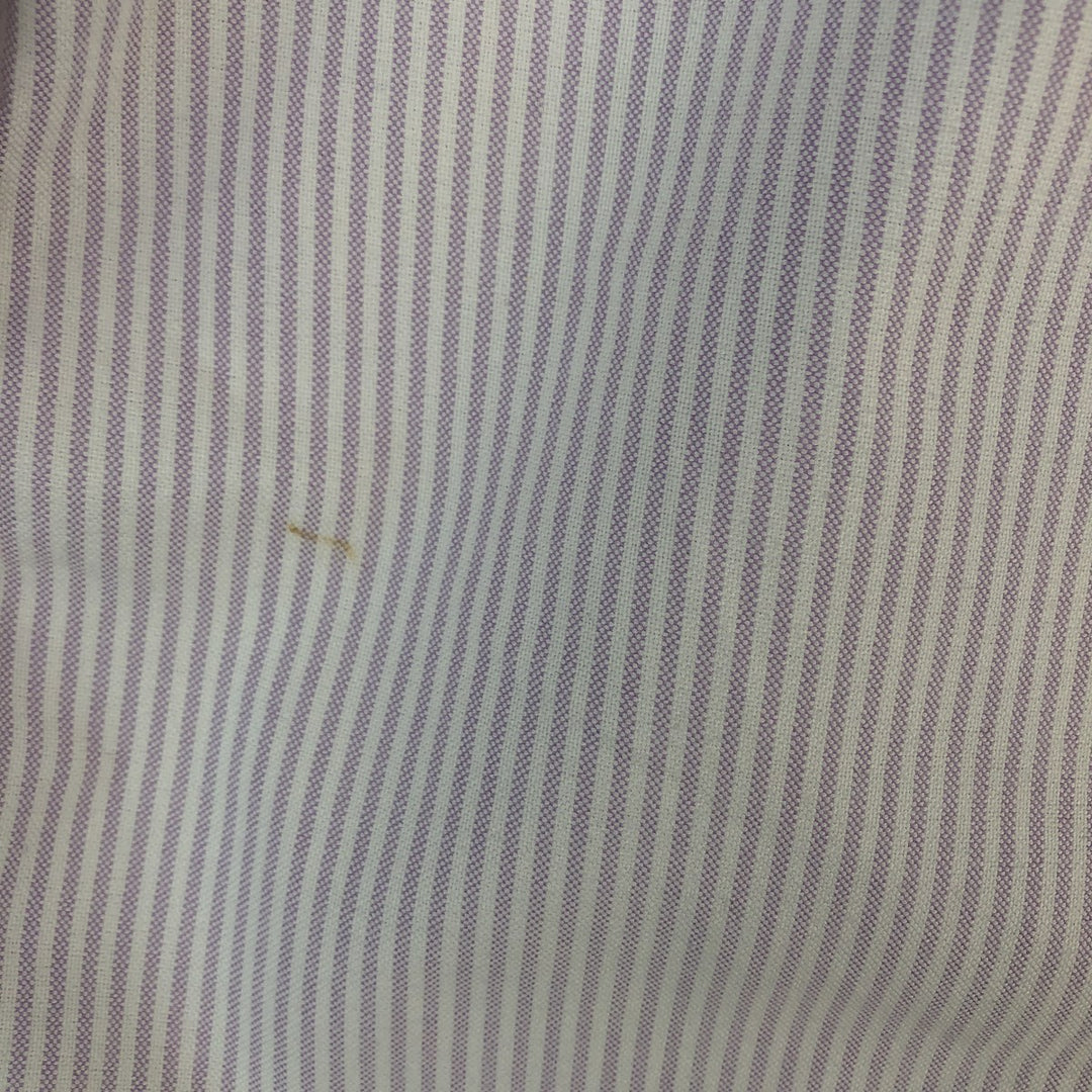 Ralph Lauren Big Shirt, Long Sleeve Button-Down Striped Shirt, Men's Size Small cotton purple type Vintage Second Hand