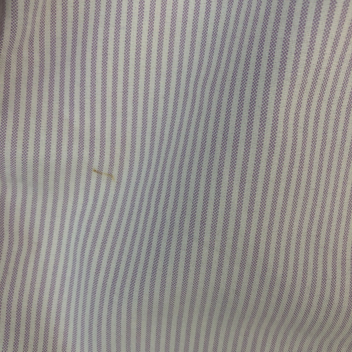 Ralph Lauren Big Shirt, Long Sleeve Button-Down Striped Shirt, Men's Size Small cotton purple type Vintage Second Hand