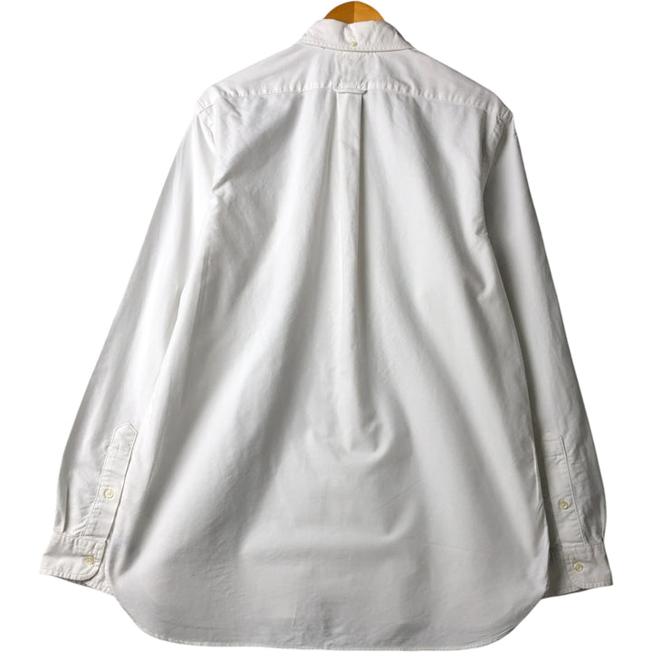 Ralph Lauren Classic Fit Skull Pattern Long Sleeve Button-Down Shirt, Men's Size L cotton white type Vintage Second Hand