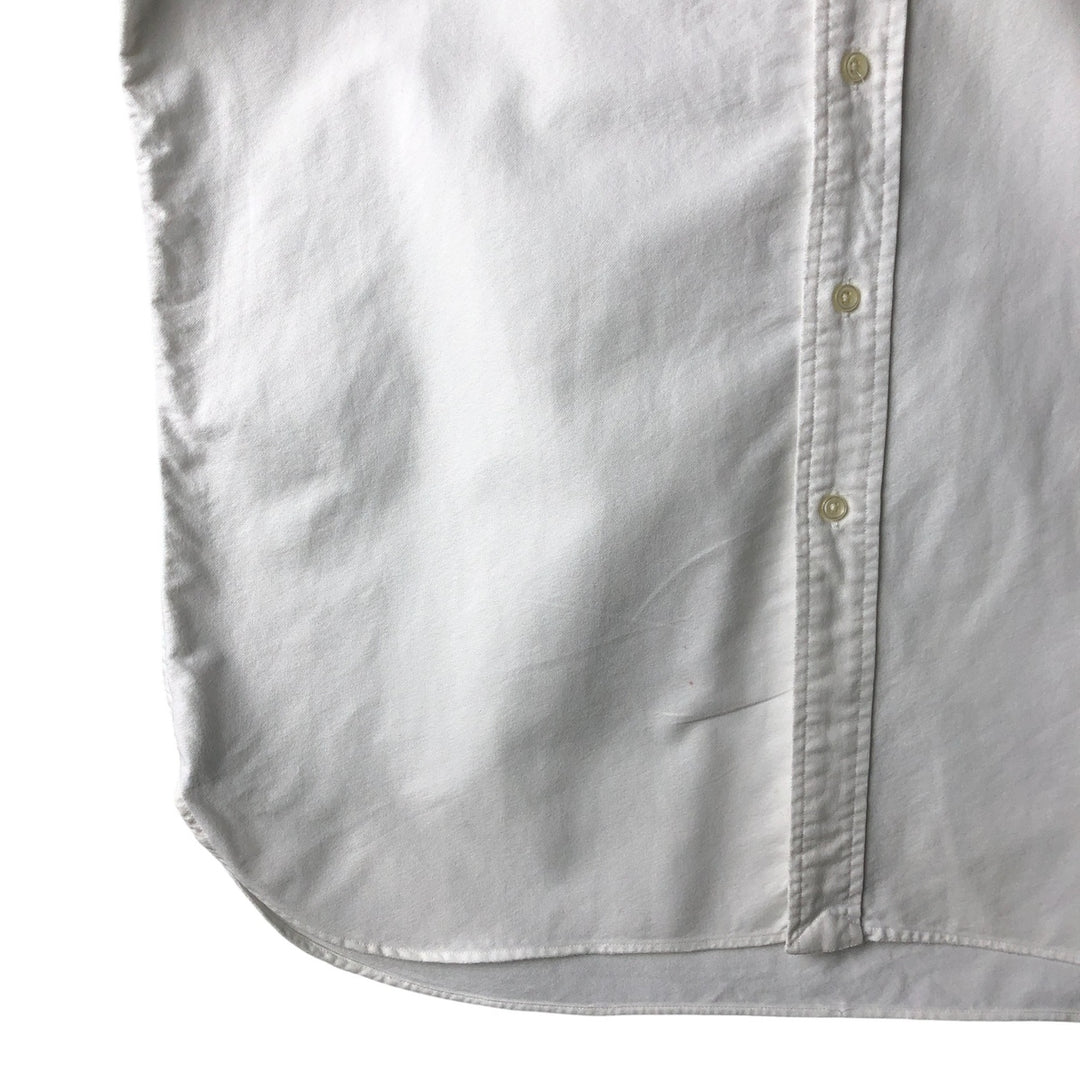 Ralph Lauren Classic Fit Skull Pattern Long Sleeve Button-Down Shirt, Men's Size L cotton white type Vintage Second Hand