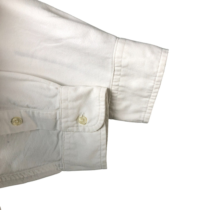 Ralph Lauren Classic Fit Skull Pattern Long Sleeve Button-Down Shirt, Men's Size L cotton white type Vintage Second Hand