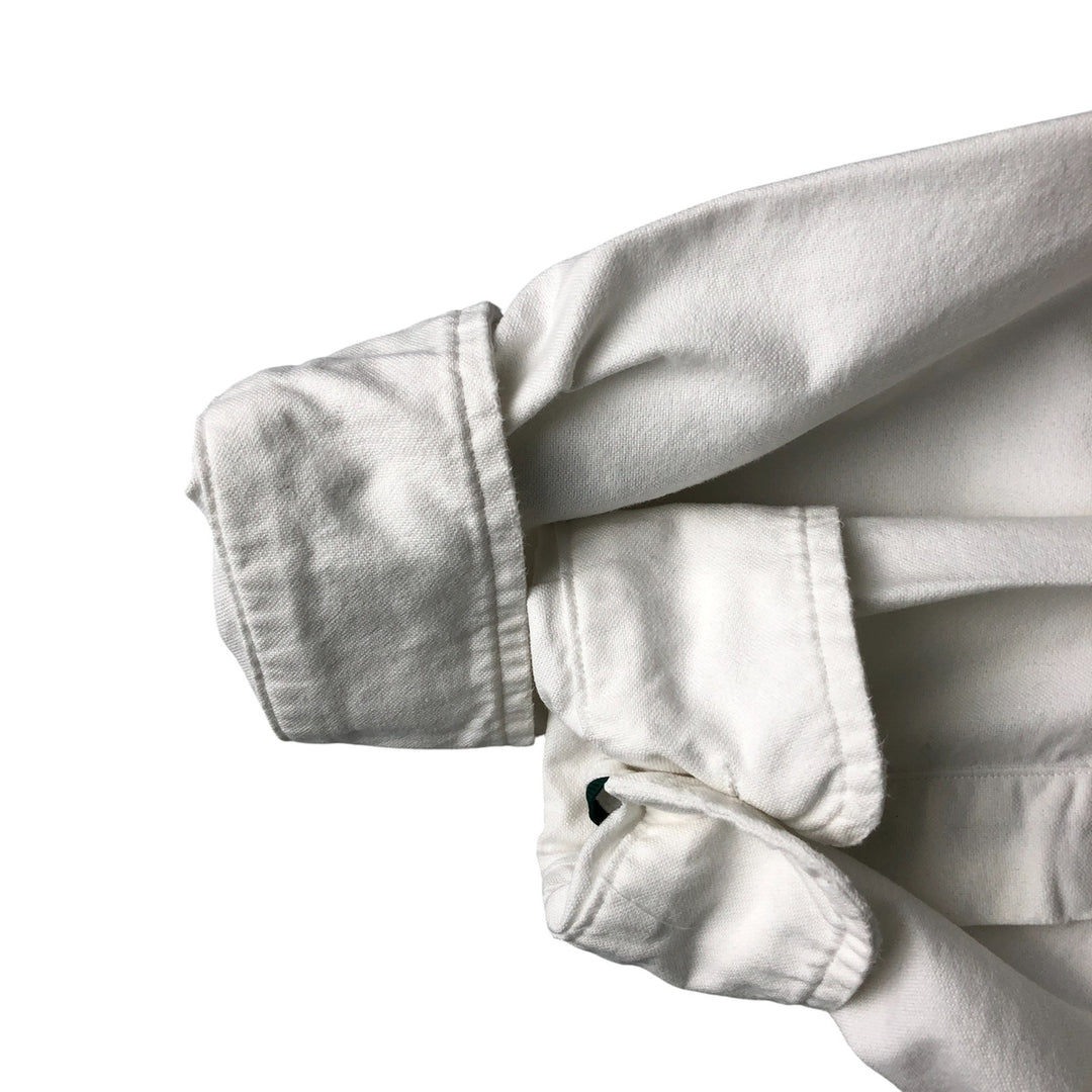 Ralph Lauren Classic Fit Skull Pattern Long Sleeve Button-Down Shirt, Men's Size L cotton white type Vintage Second Hand