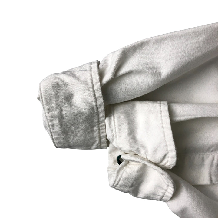 Ralph Lauren Classic Fit Skull Pattern Long Sleeve Button-Down Shirt, Men's Size L cotton white type Vintage Second Hand