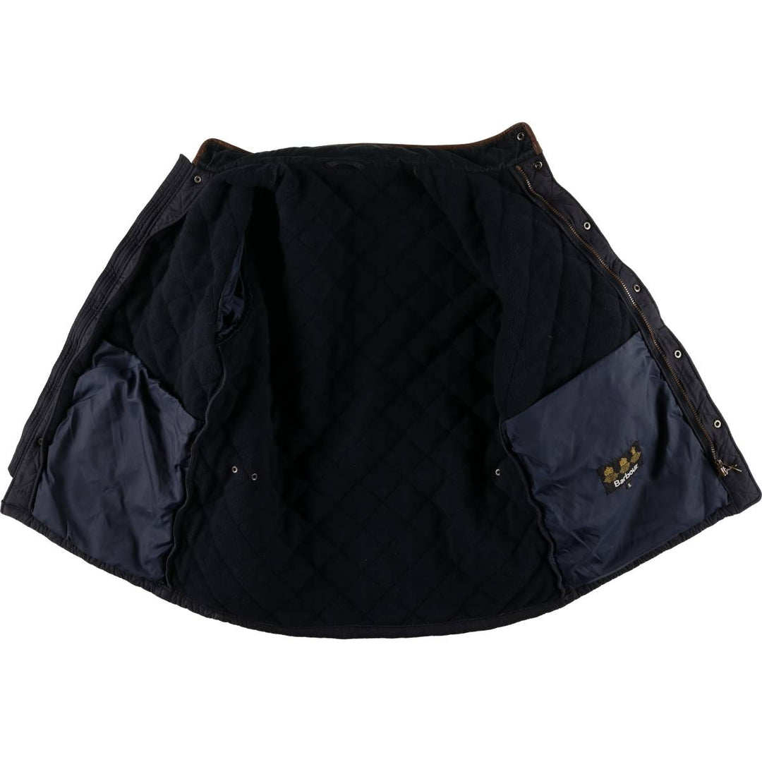 Barbour POLAR QUILTS 3-Warrant Padded Puffer Jacket, Men's XL polyester navy blue type Vintage Second Hand