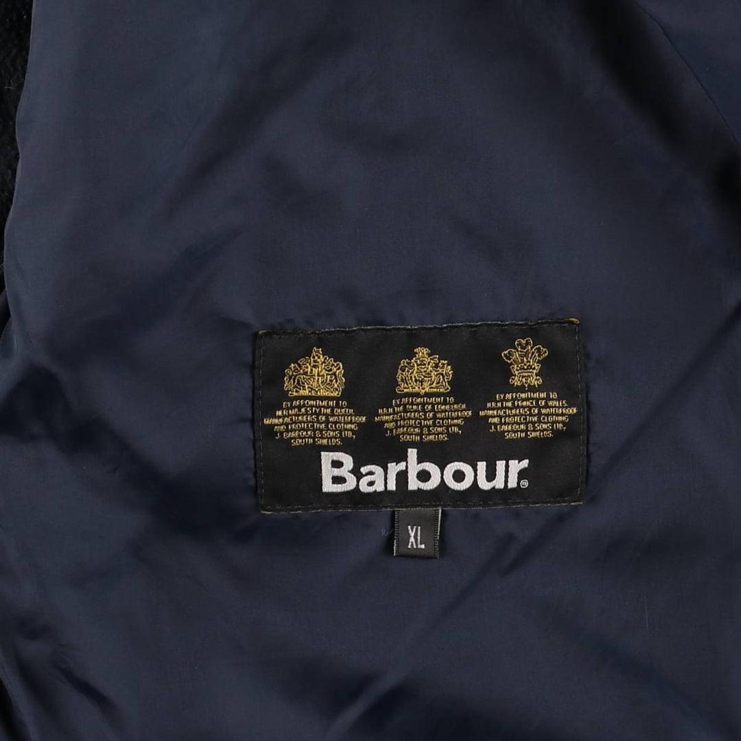 Barbour POLAR QUILTS 3-Warrant Padded Puffer Jacket, Men's XL polyester navy blue type Vintage Second Hand