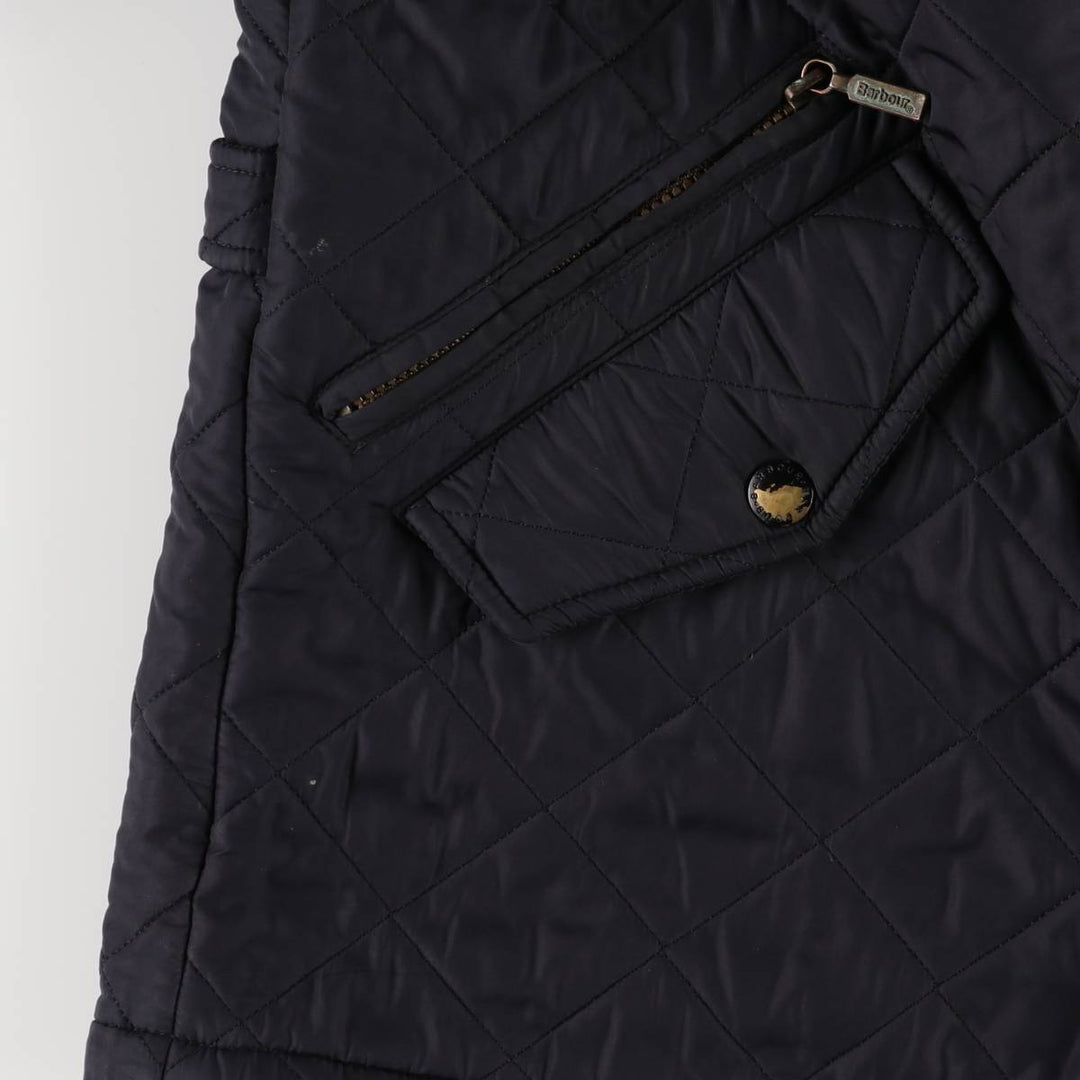 Barbour POLAR QUILTS 3-Warrant Padded Puffer Jacket, Men's XL polyester navy blue type Vintage Second Hand