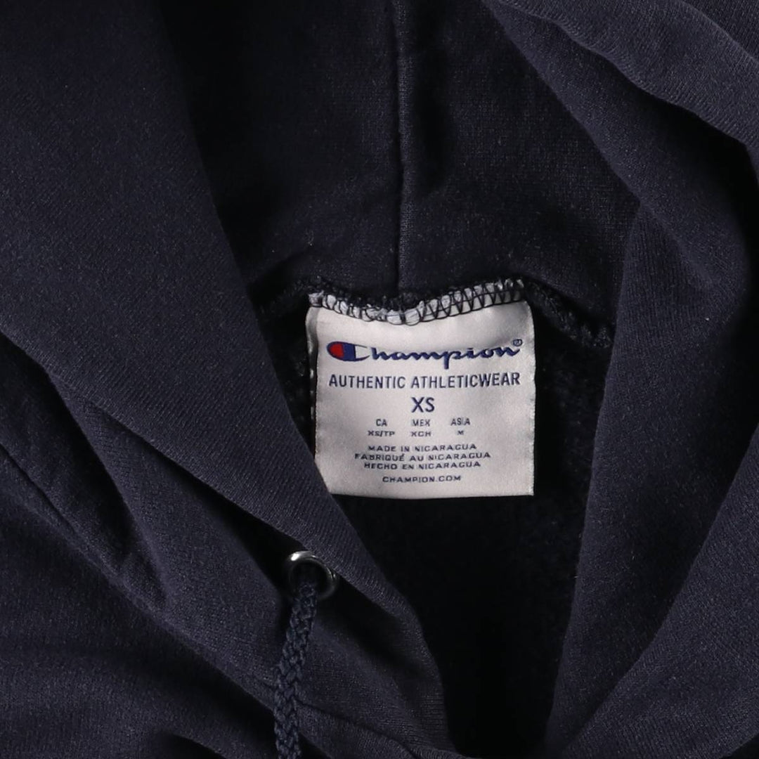 Champion Authentic Athletics Wear College Pullover Hoodie, Men's Size XS unclear navy blue type Vintage Second Hand
