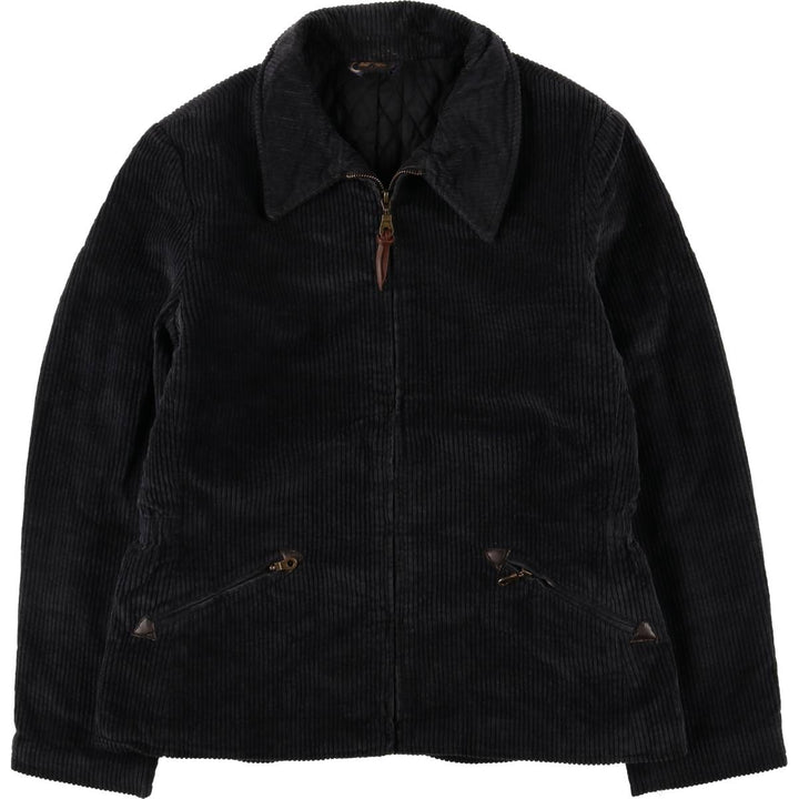 British Khaki Corduroy Jacket, Made in USA, Women's Size M cotton black type Vintage Second Hand