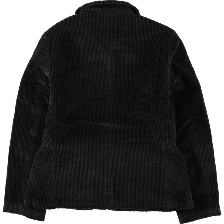 British Khaki Corduroy Jacket, Made in USA, Women's Size M cotton black type Vintage Second Hand