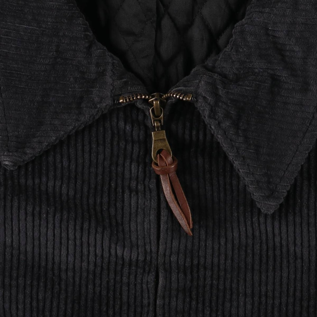 British Khaki Corduroy Jacket, Made in USA, Women's Size M cotton black type Vintage Second Hand