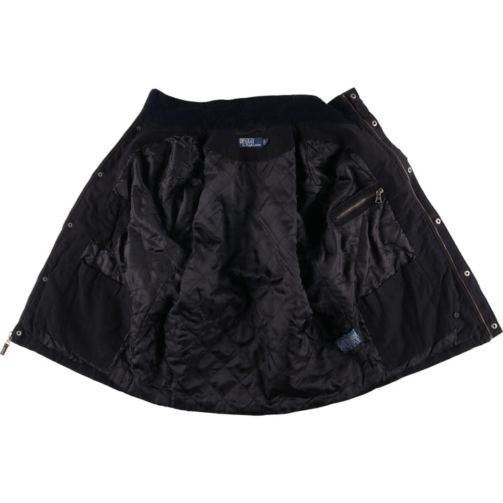 Ralph Lauren POLO by Ralph Lauren padded puffer jacket, men's size L cotton black type Vintage Second Hand