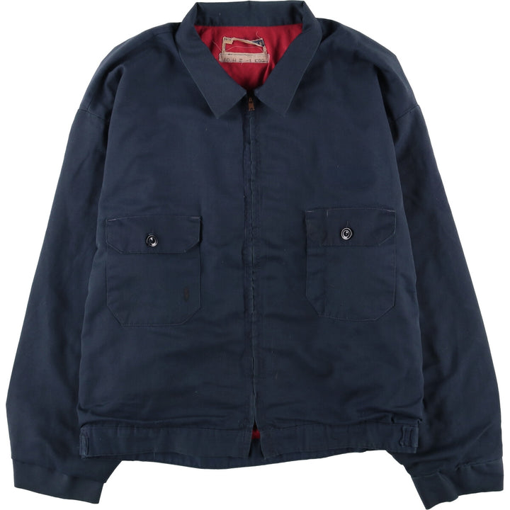 Oversized 70s-80'S WORK WEAR CORPORATION work jacket, men's size XXXL unclear navy blue type Vintage Second Hand