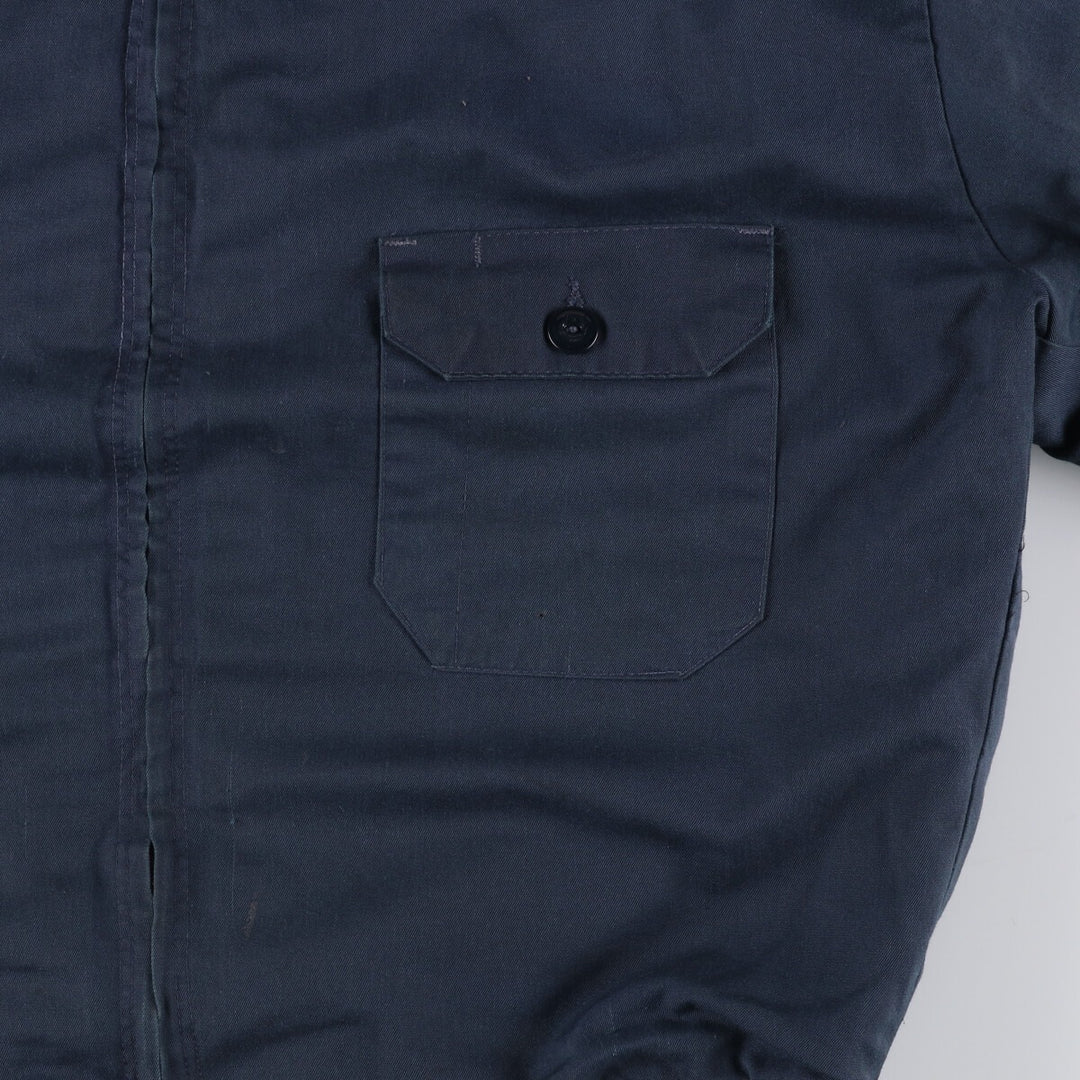 Oversized 70s-80'S WORK WEAR CORPORATION work jacket, men's size XXXL unclear navy blue type Vintage Second Hand