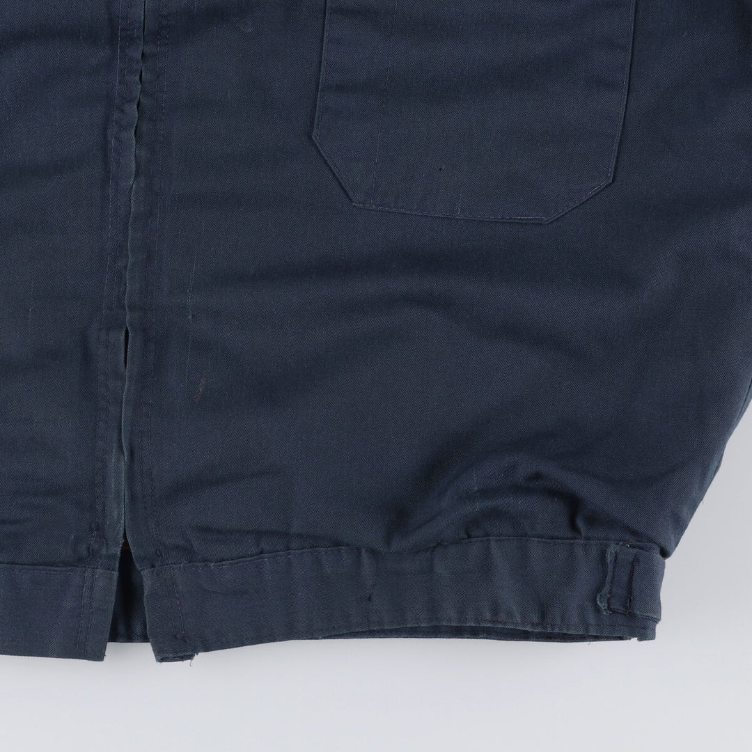 Oversized 70s-80'S WORK WEAR CORPORATION work jacket, men's size XXXL unclear navy blue type Vintage Second Hand
