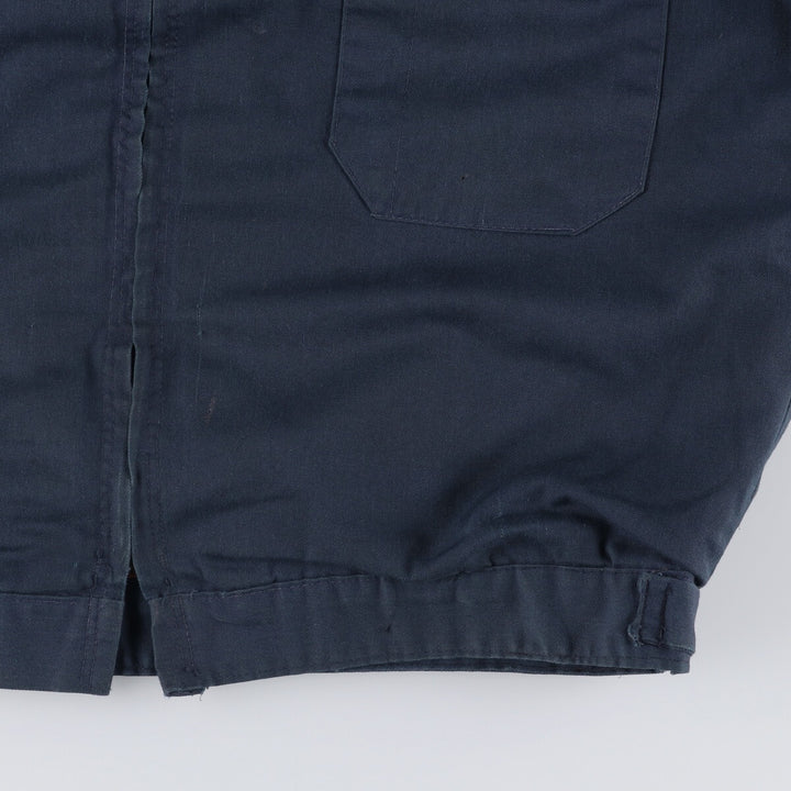 Oversized 70s-80'S WORK WEAR CORPORATION work jacket, men's size XXXL unclear navy blue type Vintage Second Hand