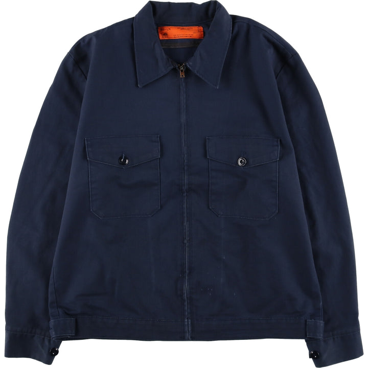 Vintage 1980'S Red Kap work jacket, made in the USA, men's size XL polyester navy blue type Vintage Second Hand