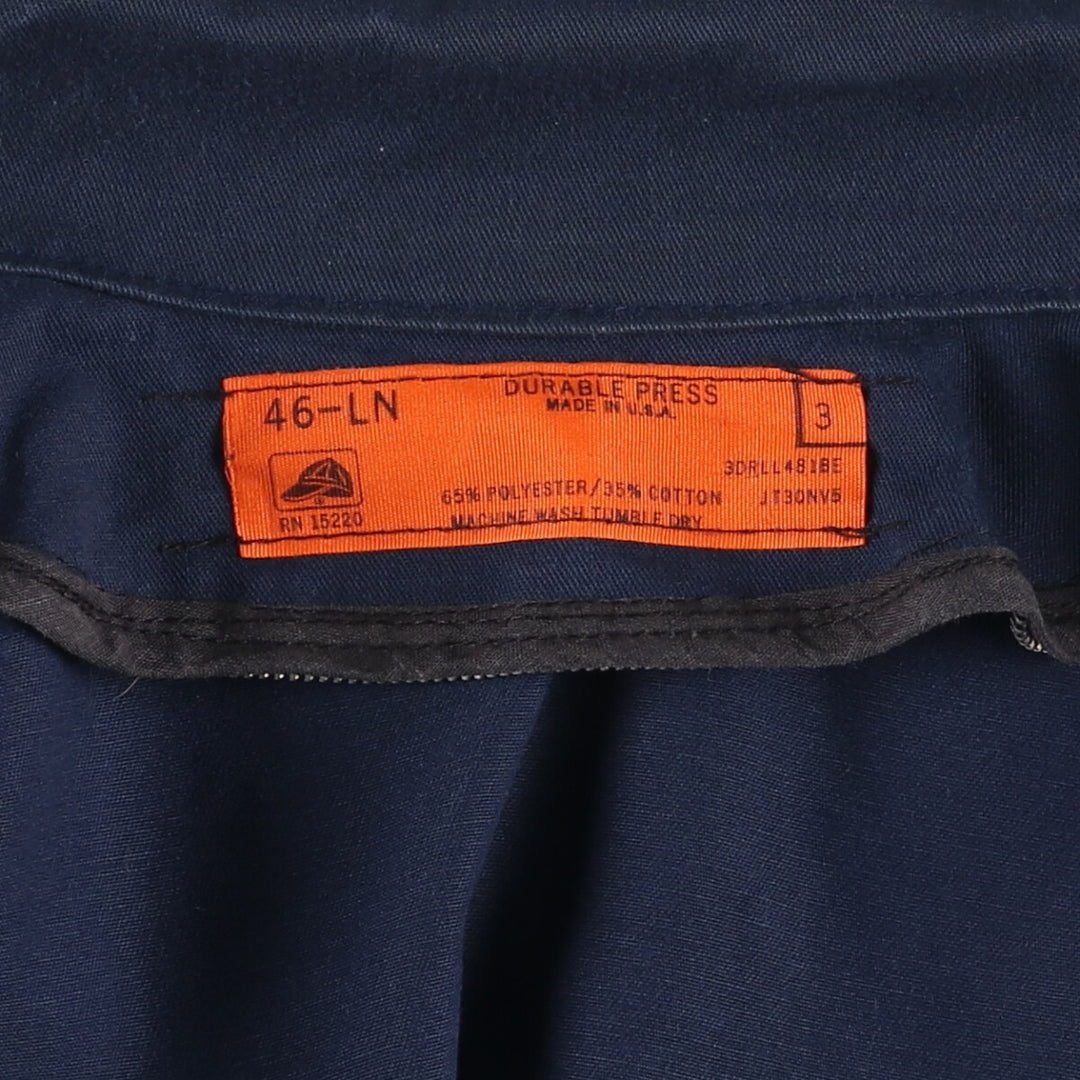 Vintage 1980'S Red Kap work jacket, made in the USA, men's size XL polyester navy blue type Vintage Second Hand