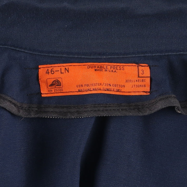 Vintage 1980'S Red Kap work jacket, made in the USA, men's size XL polyester navy blue type Vintage Second Hand