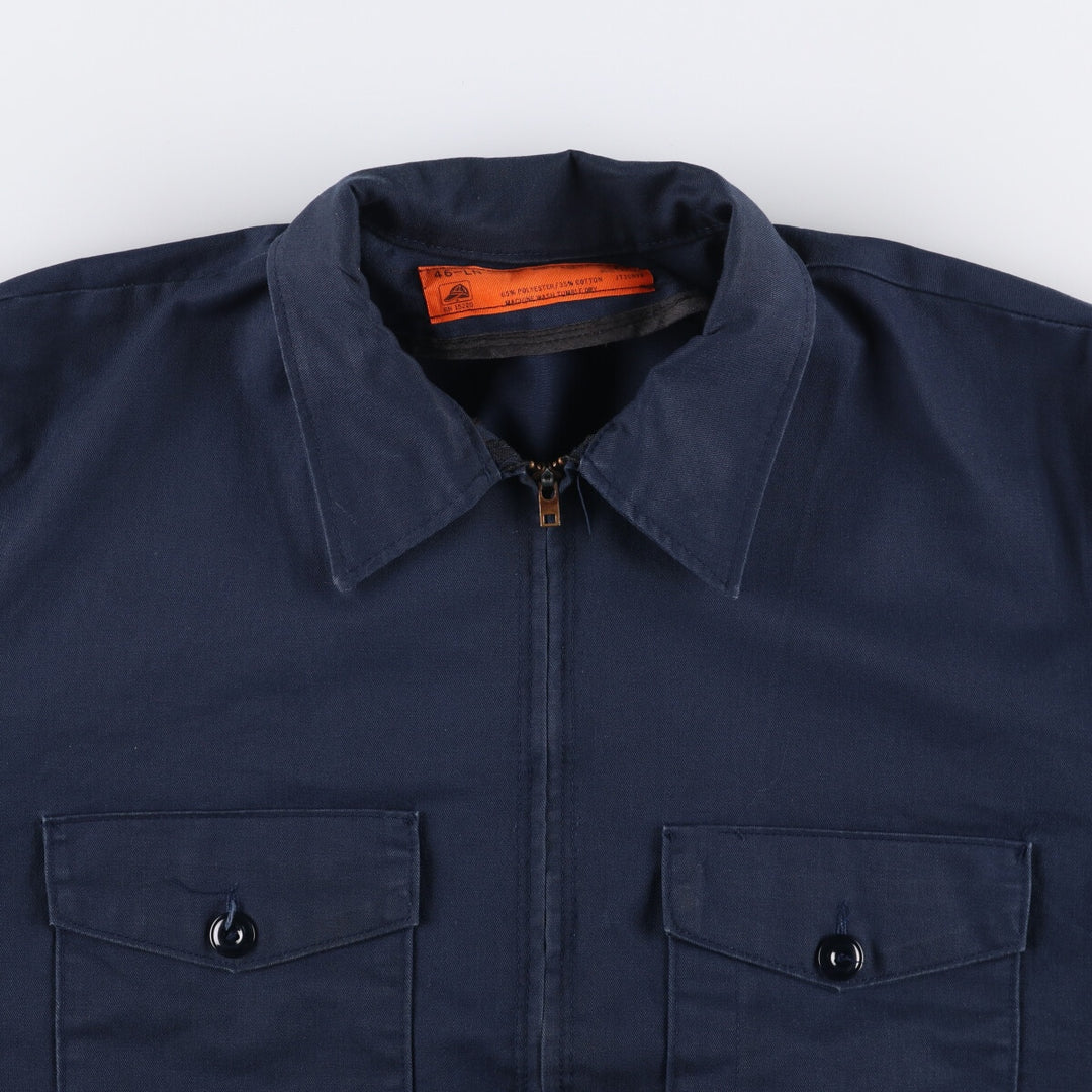 Vintage 1980'S Red Kap work jacket, made in the USA, men's size XL polyester navy blue type Vintage Second Hand