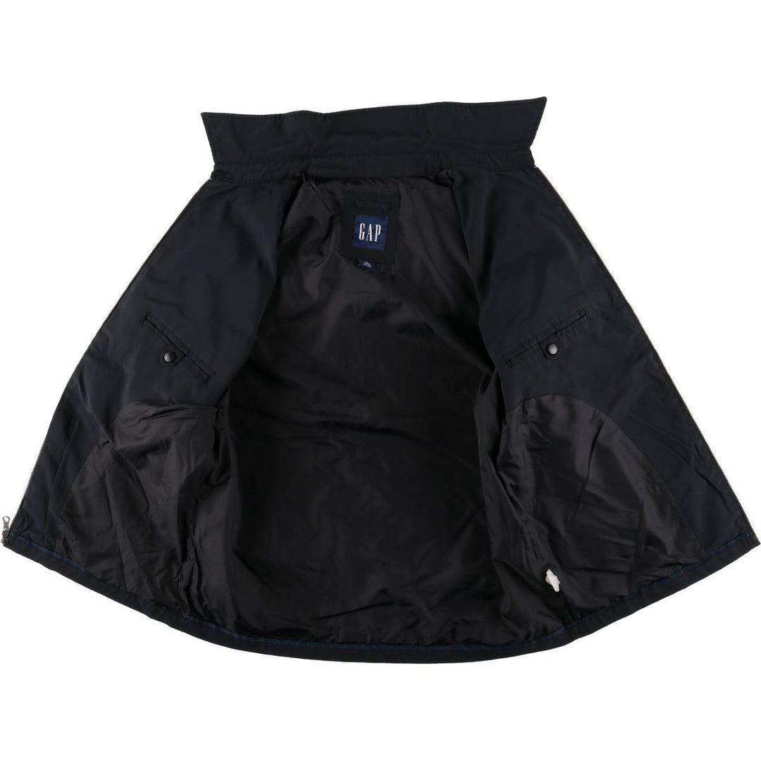 2000'S GAP collared windbreaker, men's size L unclear black type Vintage Second Hand