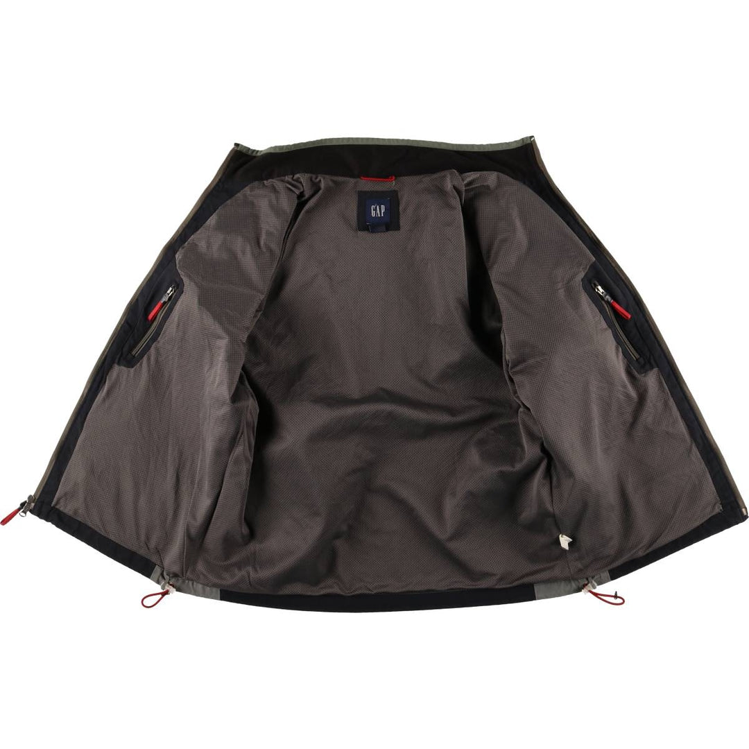 2000'S GAP windbreaker, men's size L polyester black type Vintage Second Hand
