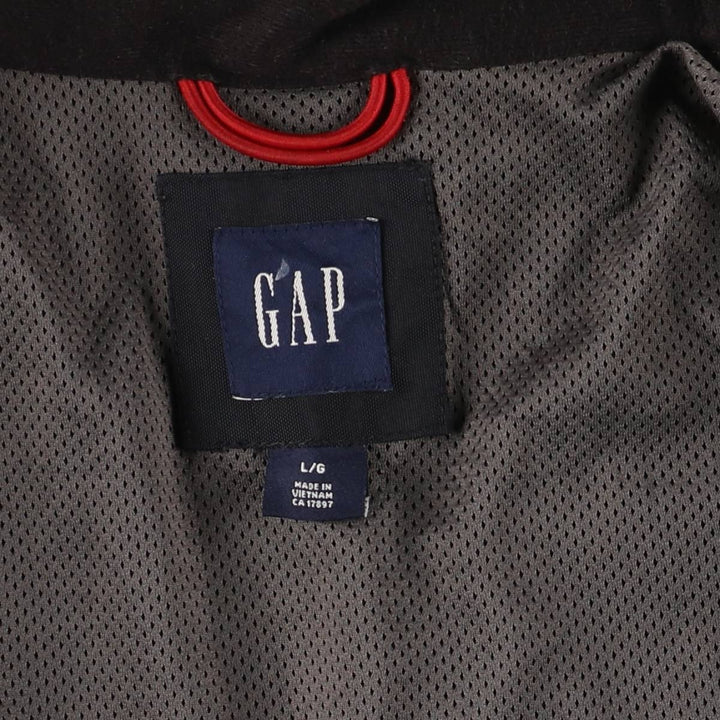 2000'S GAP windbreaker, men's size L polyester black type Vintage Second Hand