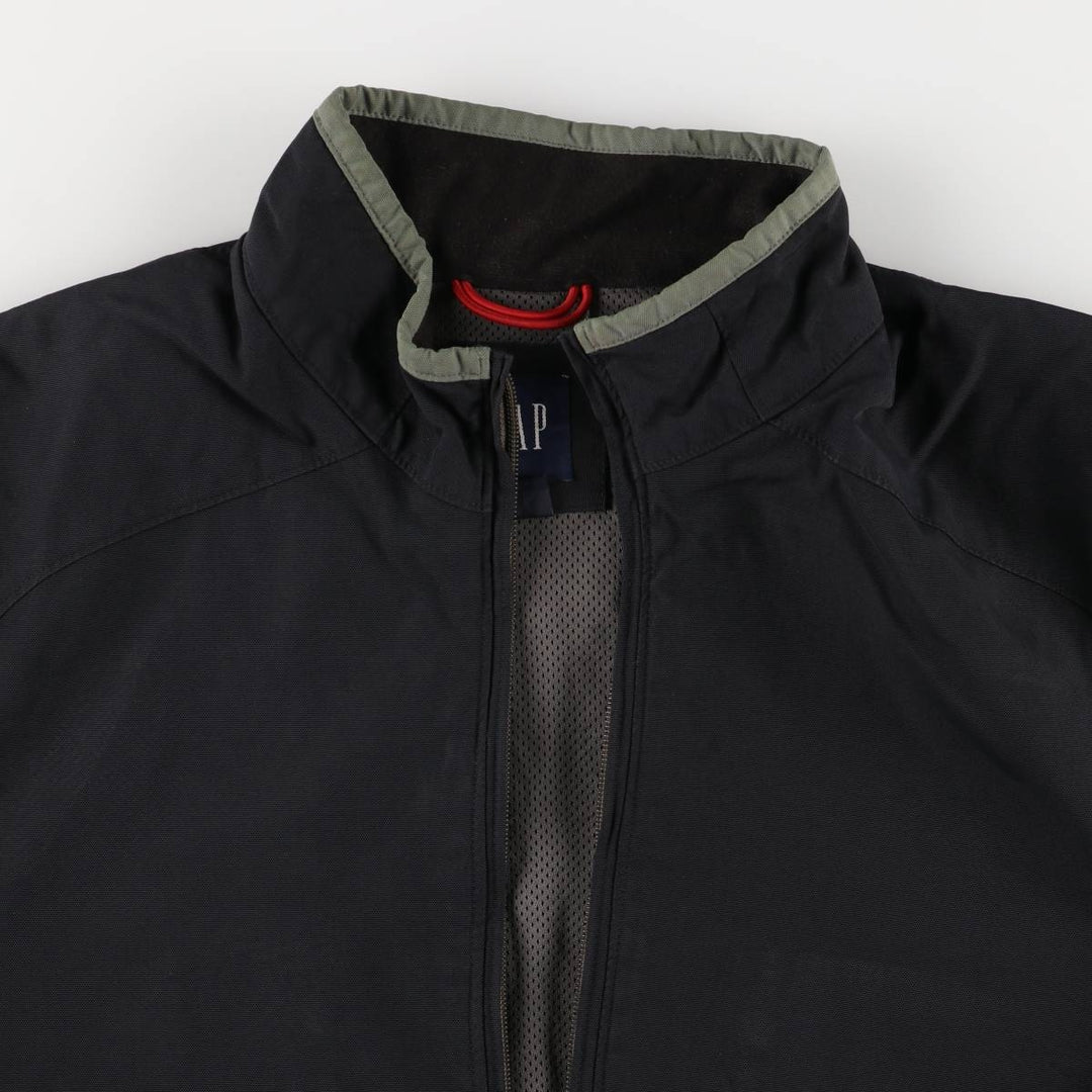 2000'S GAP windbreaker, men's size L polyester black type Vintage Second Hand