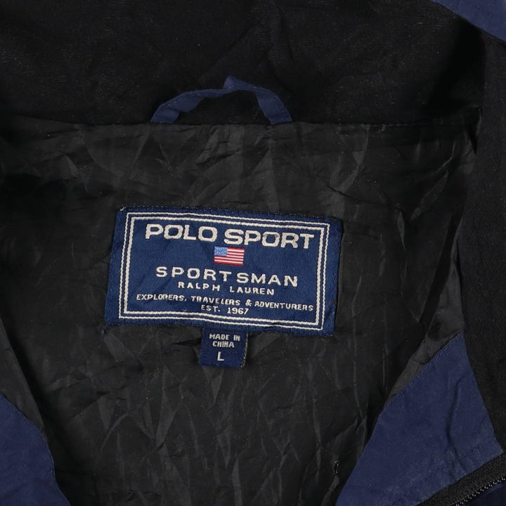 Vintage 90'S Ralph Lauren Polo Sport SPORTSMAN nylon jacket, size L, men's size L Nylon navy blue type Vintage Second Hand