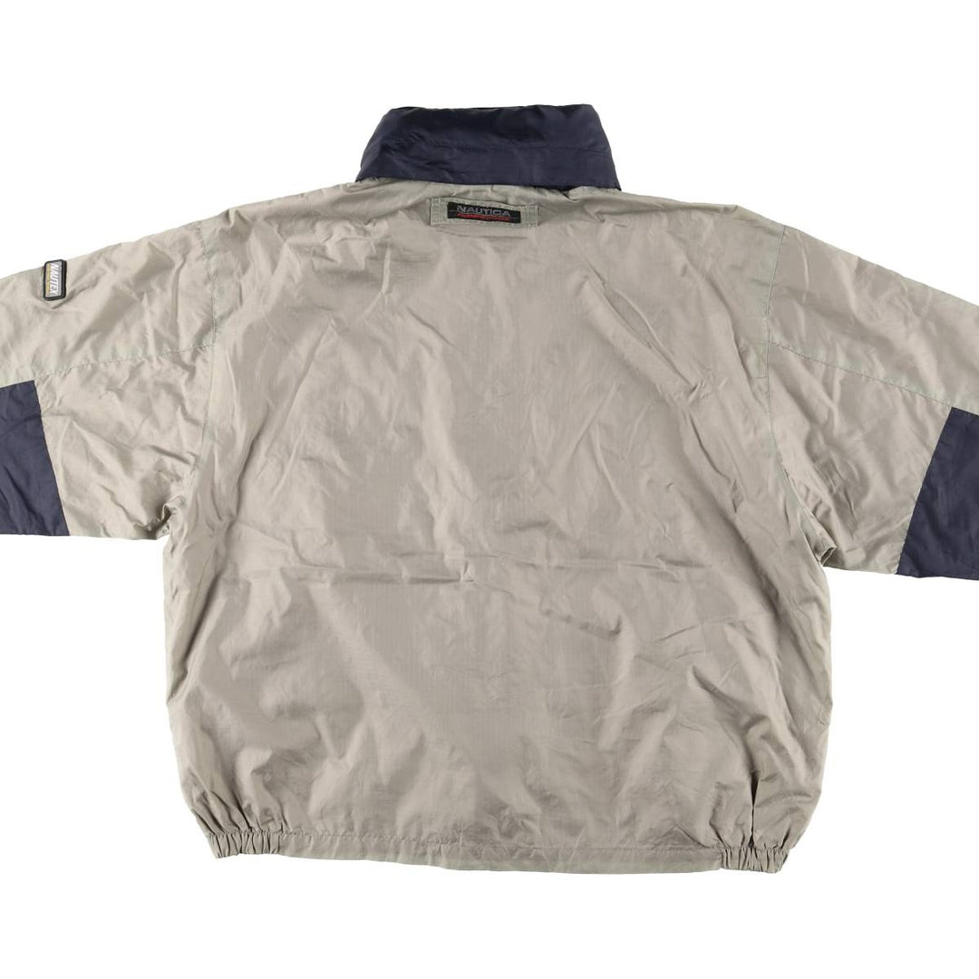 Vintage 90'S Nautica Competition Nautex Ripstop Sailing Jacket, Men's Size L Nylon gray type Vintage Second Hand