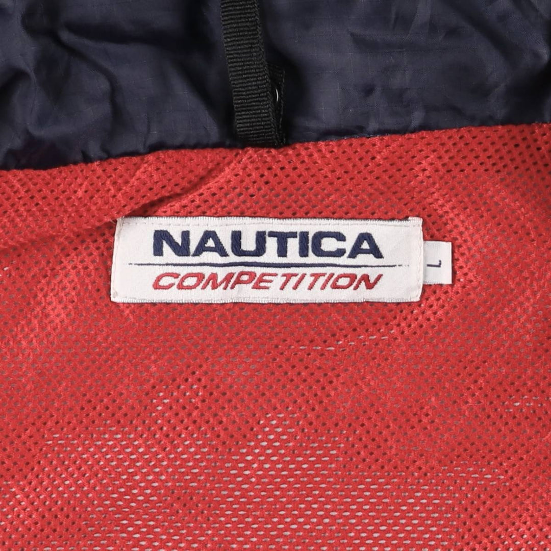 Vintage 90'S Nautica Competition Nautex Ripstop Sailing Jacket, Men's Size L Nylon gray type Vintage Second Hand