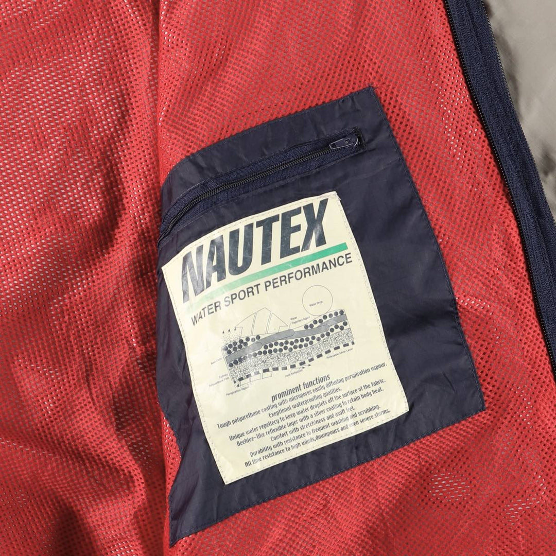 Vintage 90'S Nautica Competition Nautex Ripstop Sailing Jacket, Men's Size L Nylon gray type Vintage Second Hand