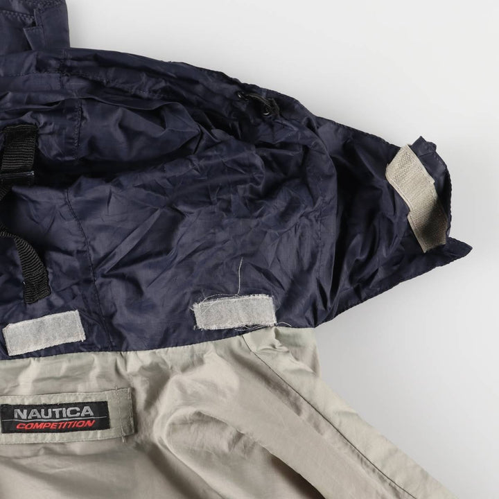 Vintage 90'S Nautica Competition Nautex Ripstop Sailing Jacket, Men's Size L Nylon gray type Vintage Second Hand