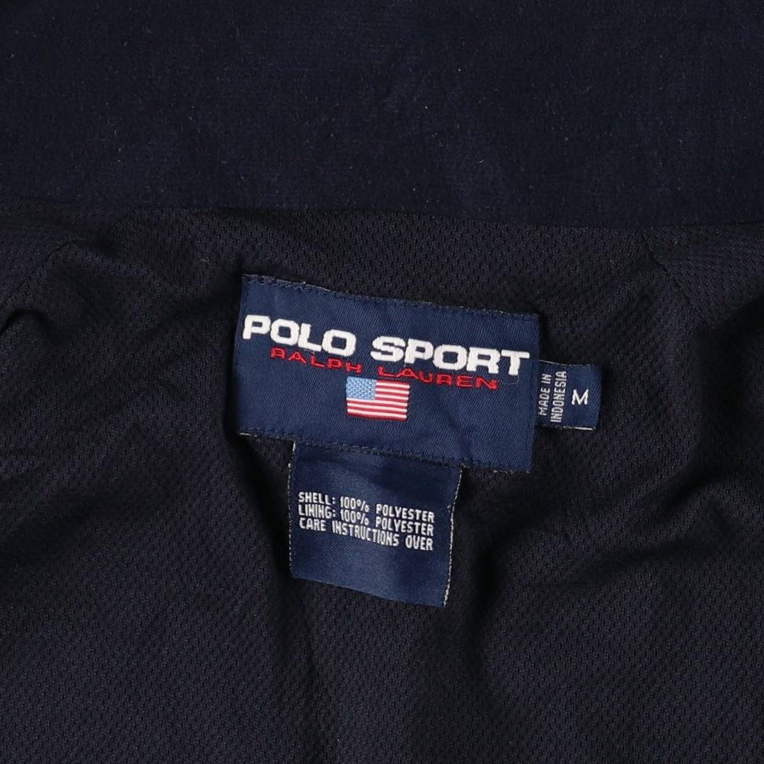 Vintage 90'S Ralph Lauren Polo Sport windbreaker, size M, men's polyester navy blue type Vintage Second Hand