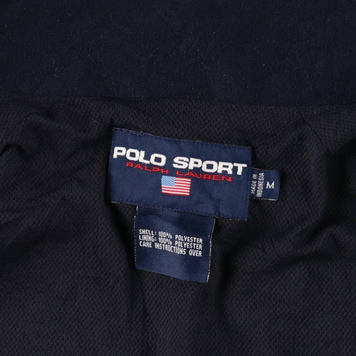 Vintage 90'S Ralph Lauren Polo Sport windbreaker, size M, men's polyester navy blue type Vintage Second Hand