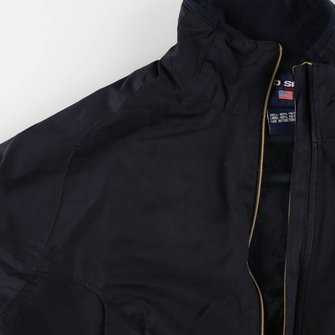 Vintage 90'S Ralph Lauren Polo Sport windbreaker, size M, men's polyester navy blue type Vintage Second Hand