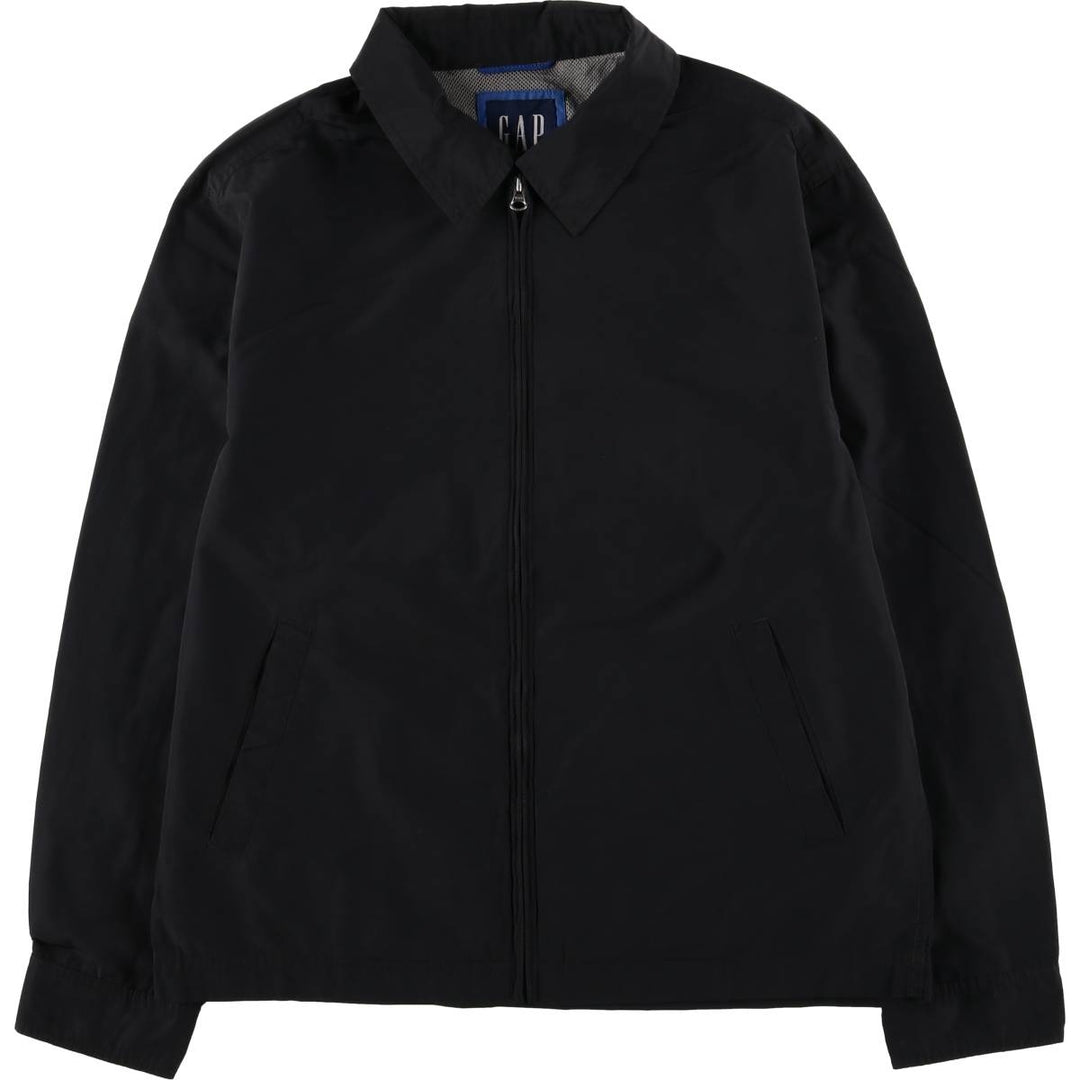 2000'S GAP collared windbreaker, men's size M unclear black type Vintage Second Hand