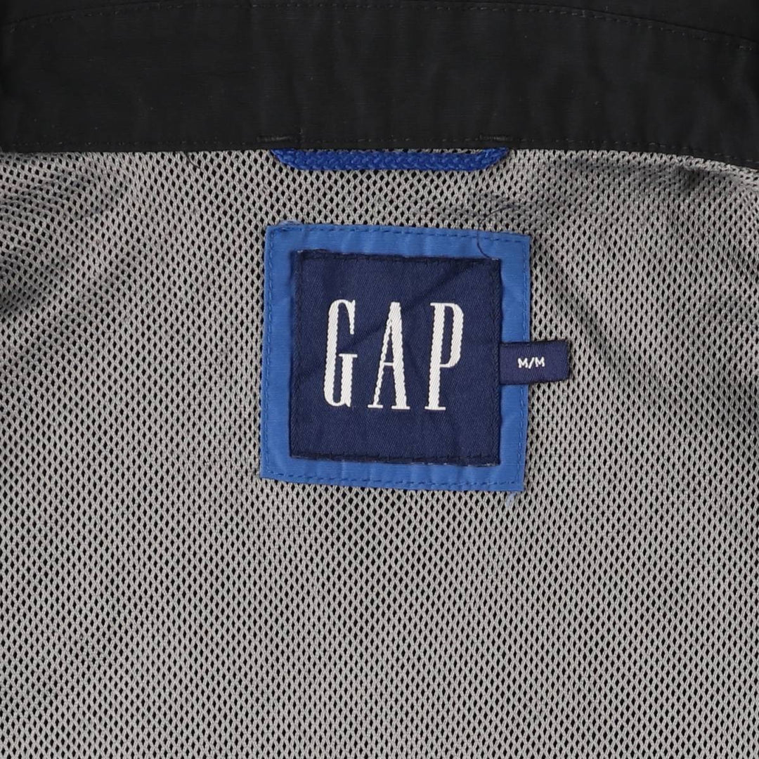 2000'S GAP collared windbreaker, men's size M unclear black type Vintage Second Hand