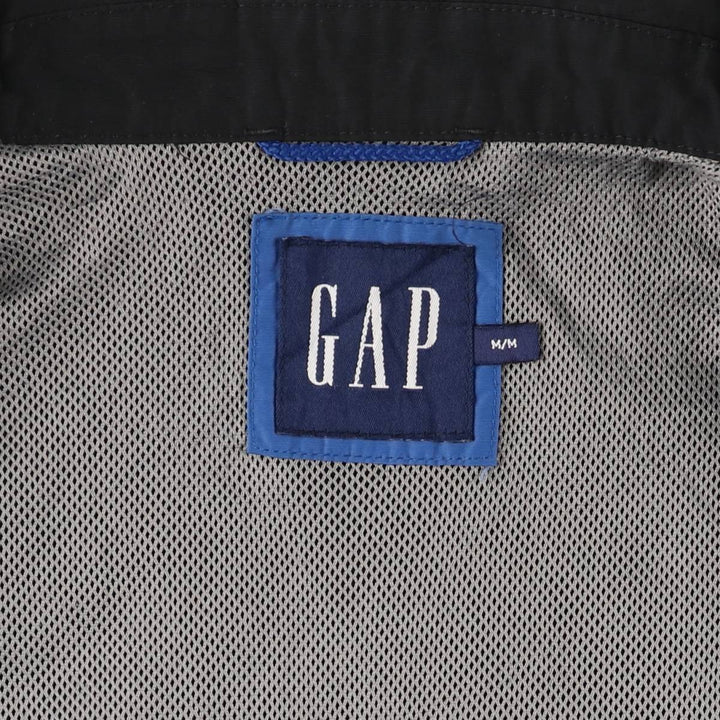 2000'S GAP collared windbreaker, men's size M unclear black type Vintage Second Hand